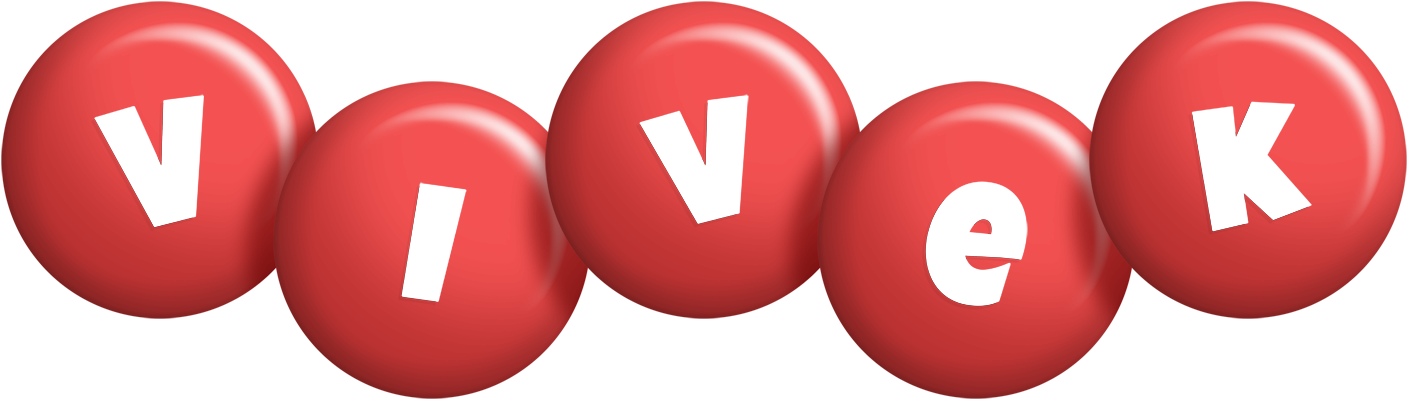 Vivek candy-red logo