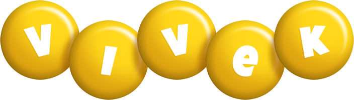 Vivek candy-yellow logo
