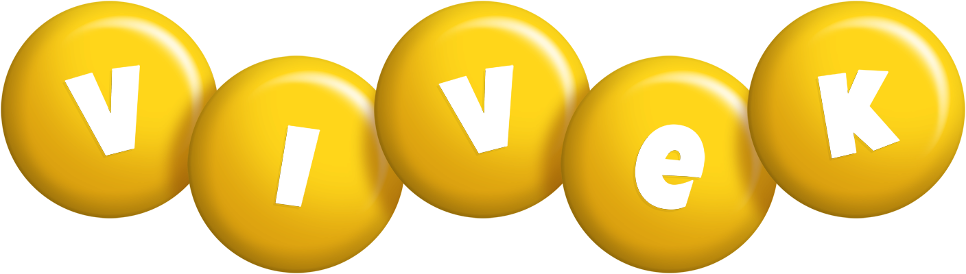 Vivek candy-yellow logo