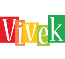 Vivek Logo Name Logo Generator Smoothie Summer Birthday Kiddo Colors Style