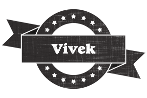 Vivek grunge logo