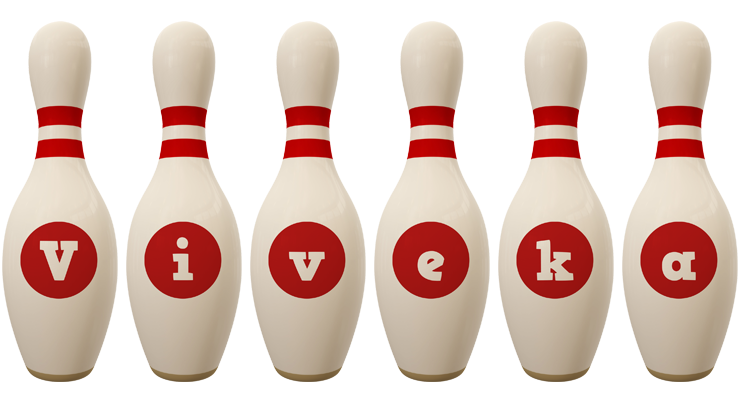 Viveka bowling-pin logo