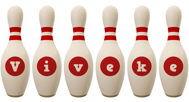 Viveke bowling-pin logo