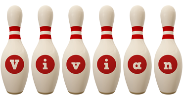 Vivian bowling-pin logo
