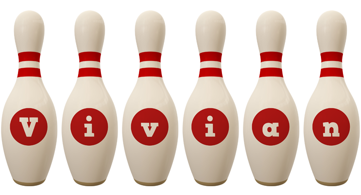 Vivian bowling-pin logo