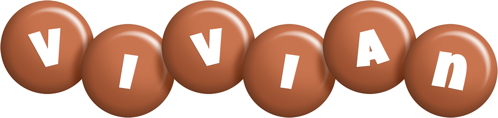 Vivian candy-brown logo