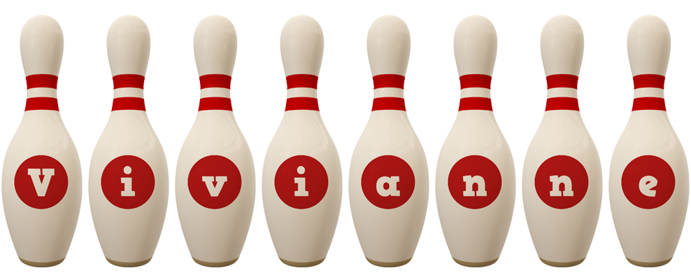Vivianne bowling-pin logo