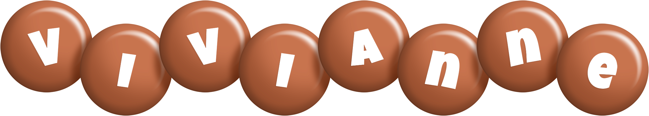 Vivianne candy-brown logo