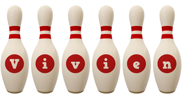 Vivien bowling-pin logo