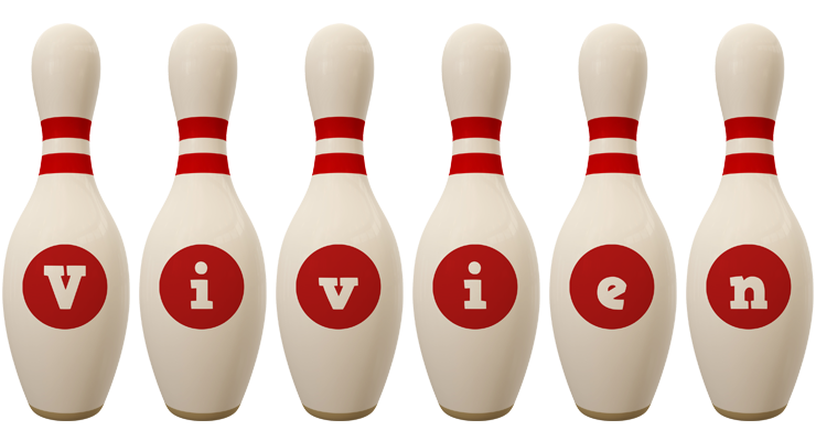 Vivien bowling-pin logo