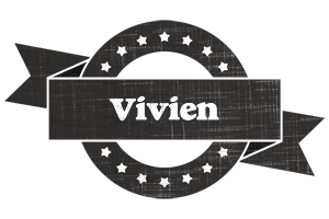 Vivien grunge logo