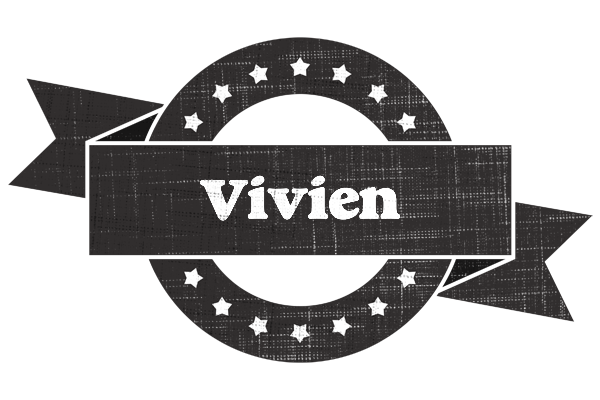 Vivien grunge logo