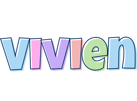 Vivien pastel logo