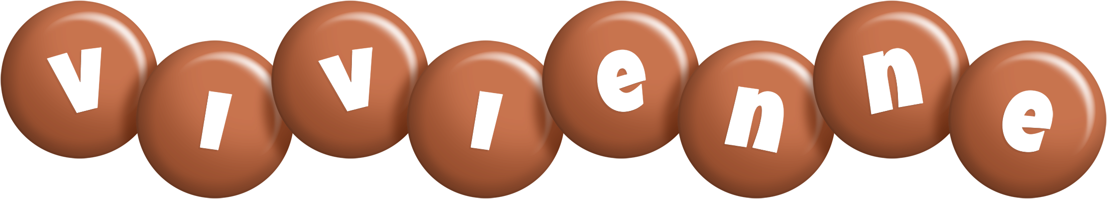 Vivienne candy-brown logo