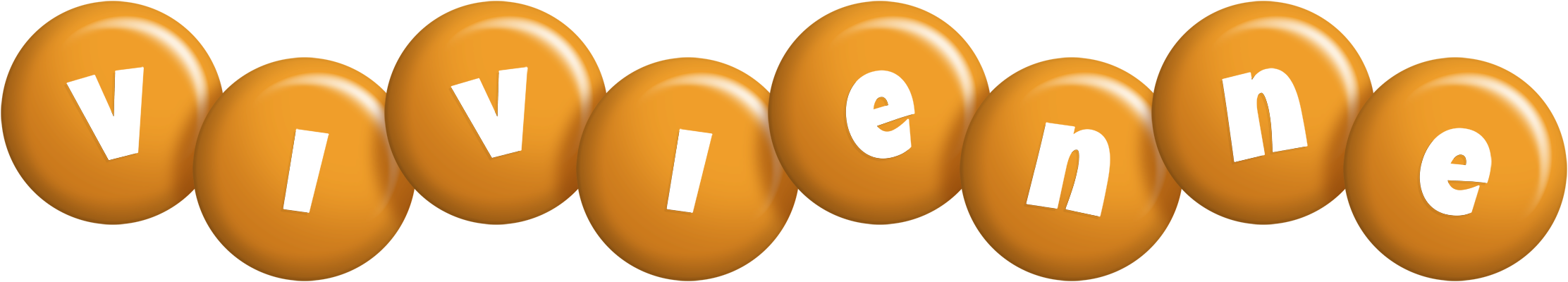 Vivienne candy-orange logo