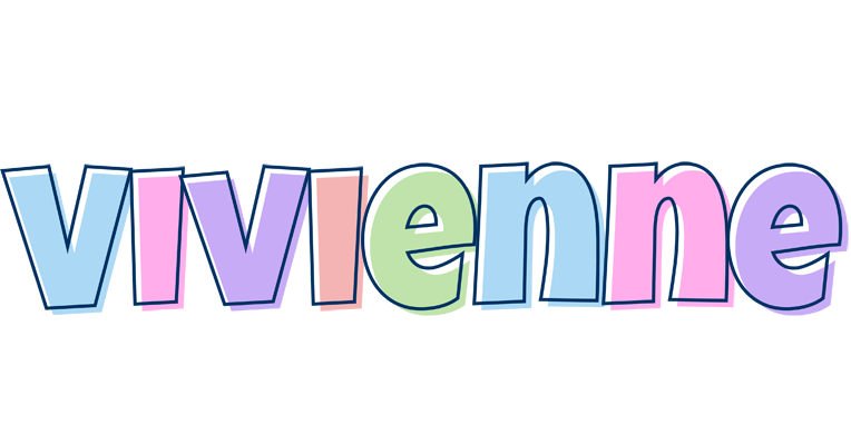 Vivienne pastel logo