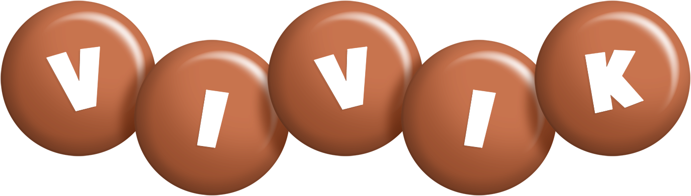 Vivik candy-brown logo