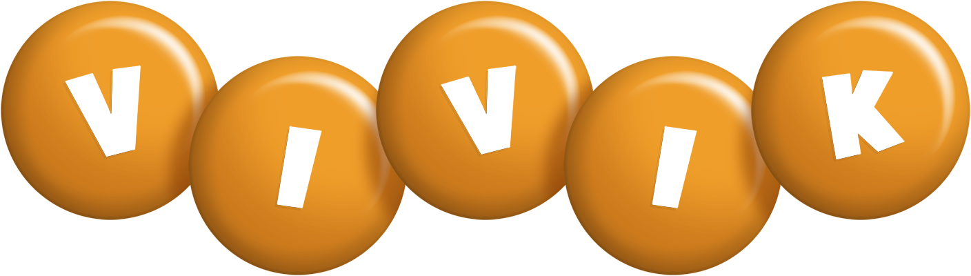 Vivik candy-orange logo