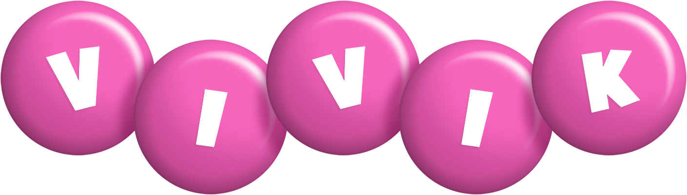 Vivik candy-pink logo