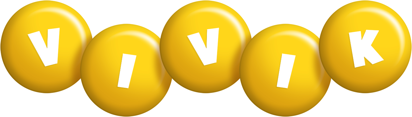 Vivik candy-yellow logo