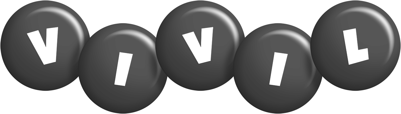 Vivil candy-black logo