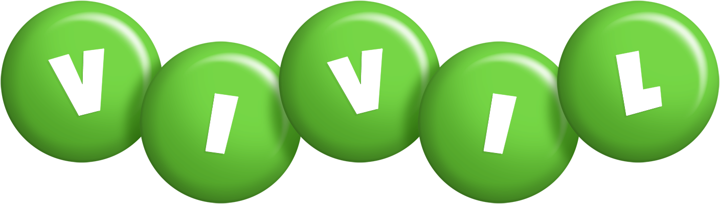 Vivil candy-green logo