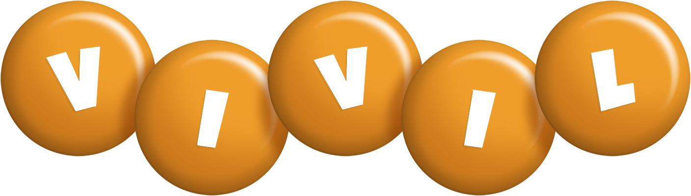 Vivil candy-orange logo