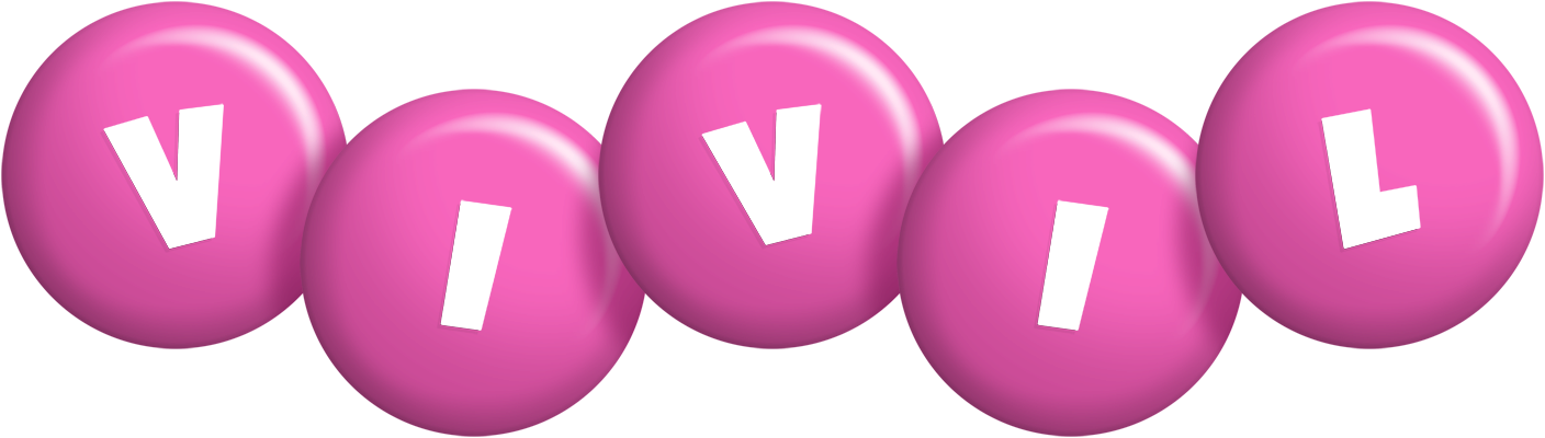 Vivil candy-pink logo