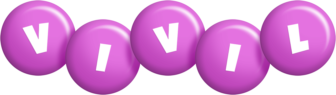 Vivil candy-purple logo