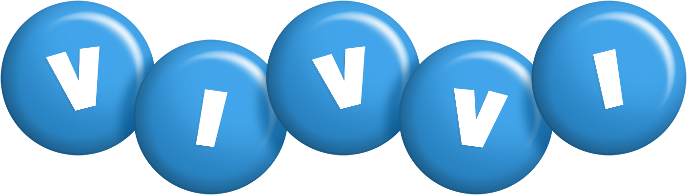 Vivvi candy-blue logo