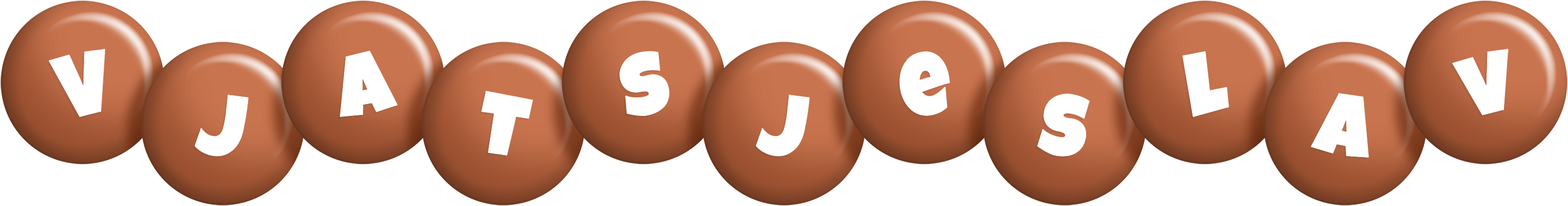 Vjatsjeslav candy-brown logo