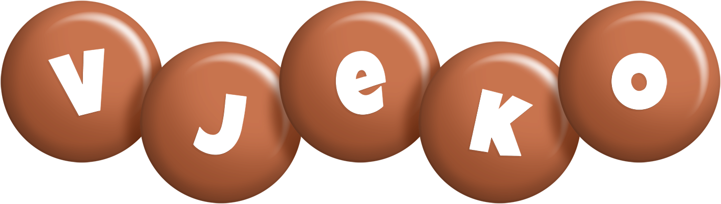 Vjeko candy-brown logo
