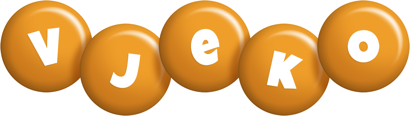Vjeko candy-orange logo