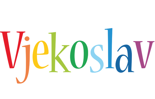 Vjekoslav birthday logo