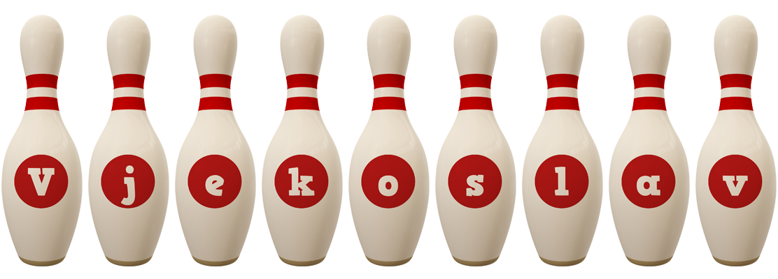 Vjekoslav bowling-pin logo