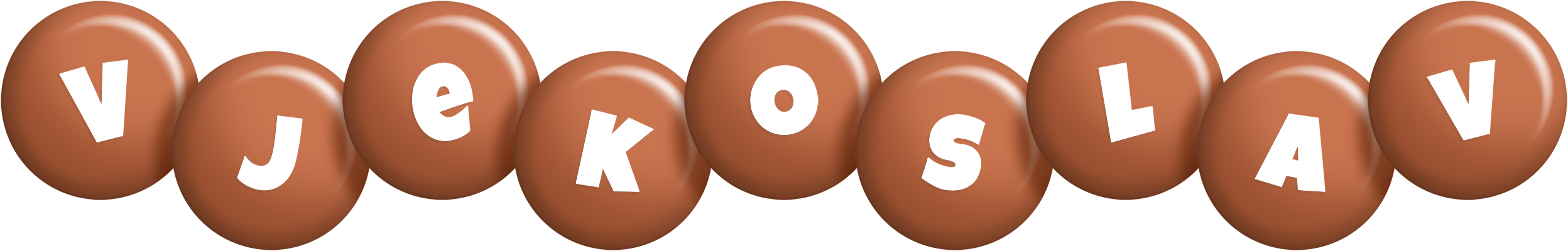 Vjekoslav candy-brown logo