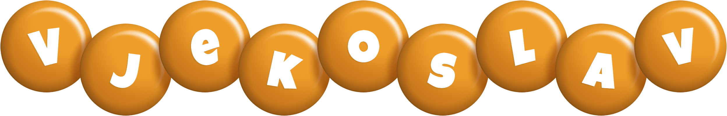 Vjekoslav candy-orange logo