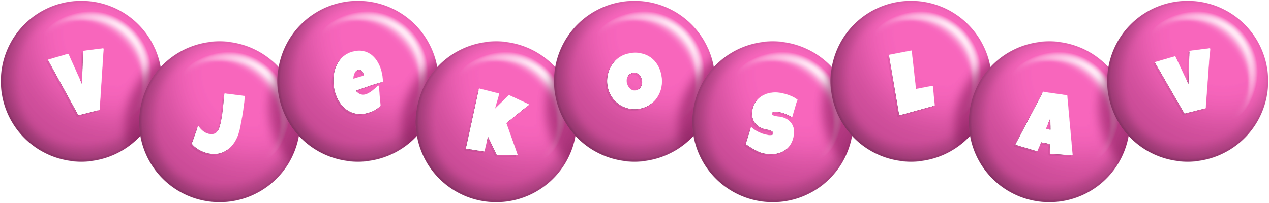 Vjekoslav candy-pink logo