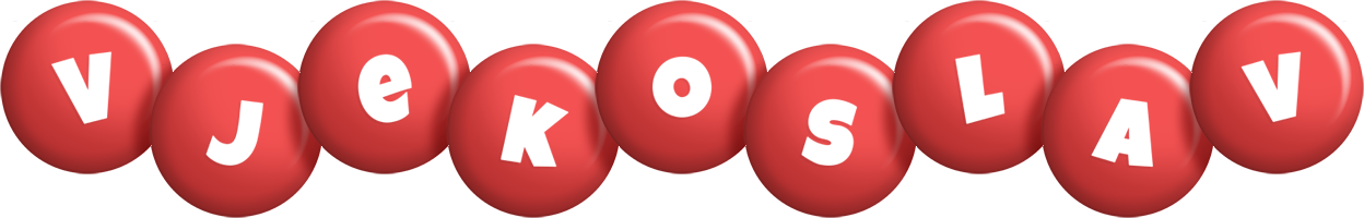 Vjekoslav candy-red logo