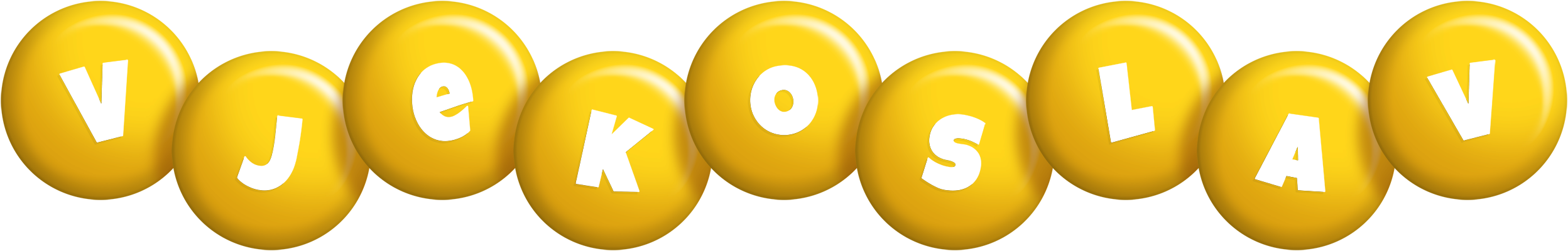 Vjekoslav candy-yellow logo