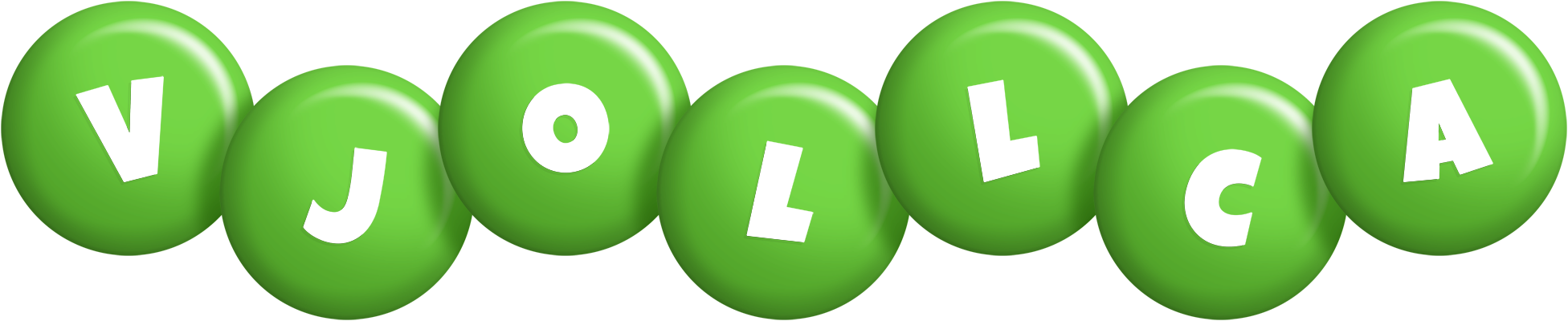 Vjollca candy-green logo