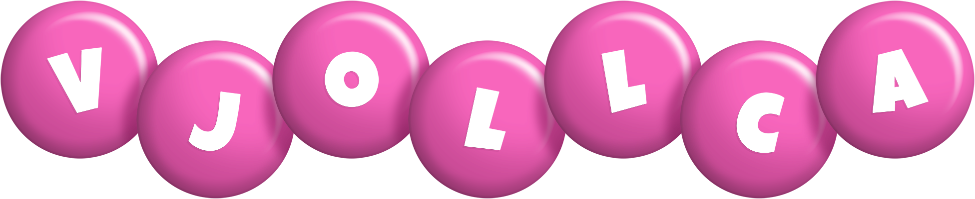 Vjollca candy-pink logo