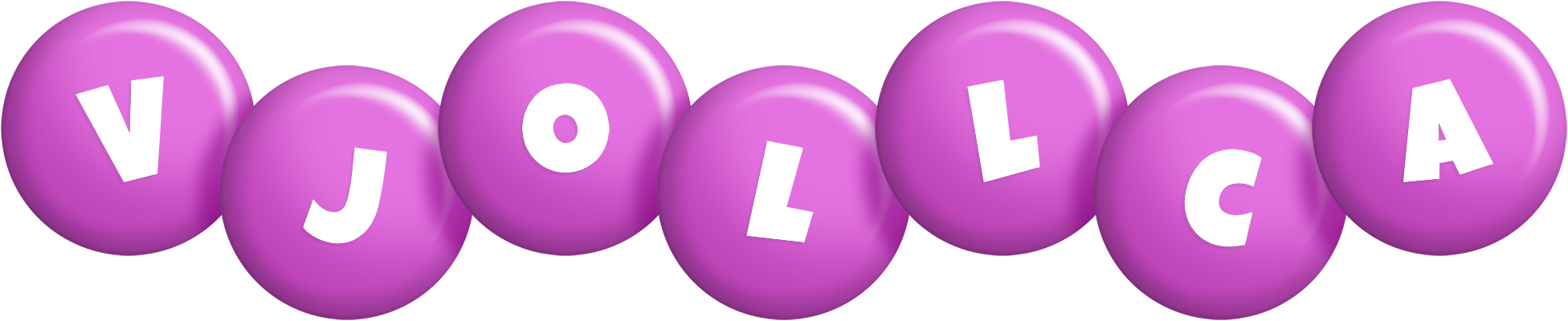 Vjollca candy-purple logo