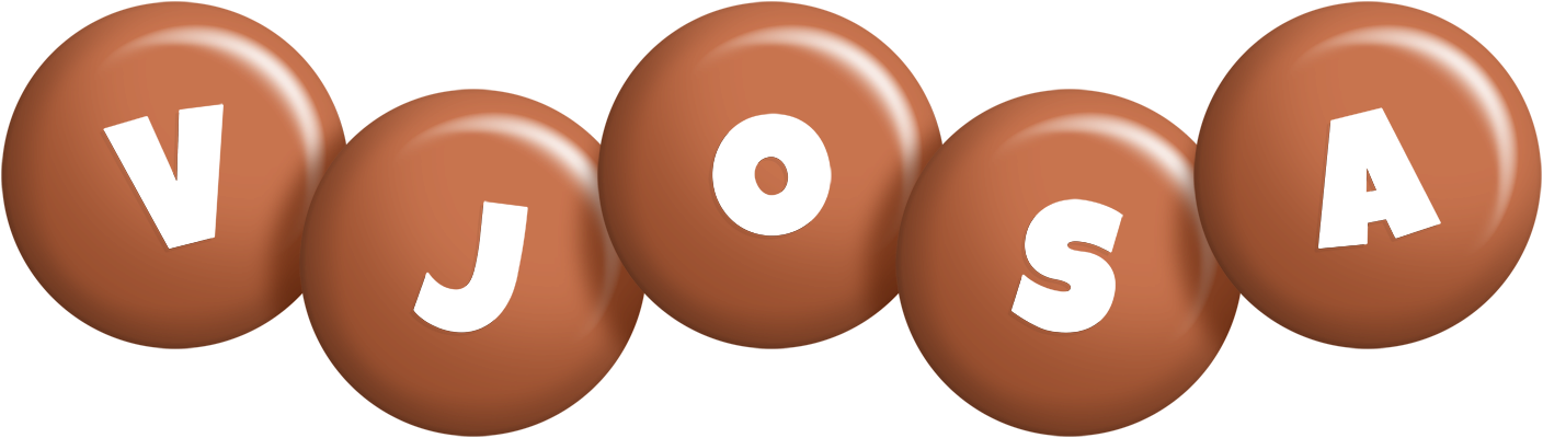 Vjosa candy-brown logo