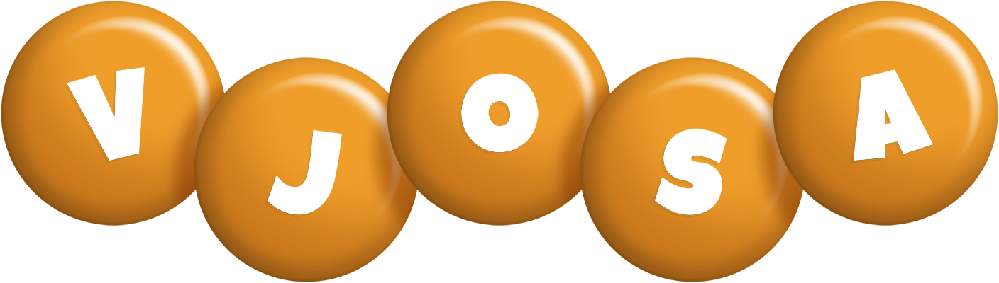 Vjosa candy-orange logo