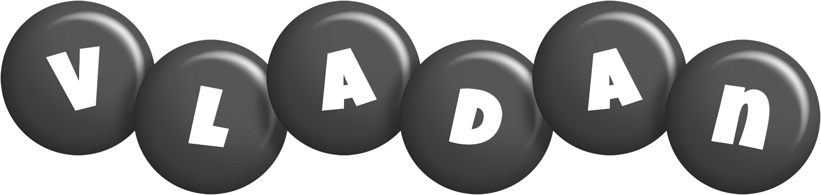 Vladan candy-black logo