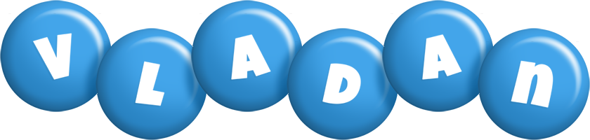 Vladan candy-blue logo