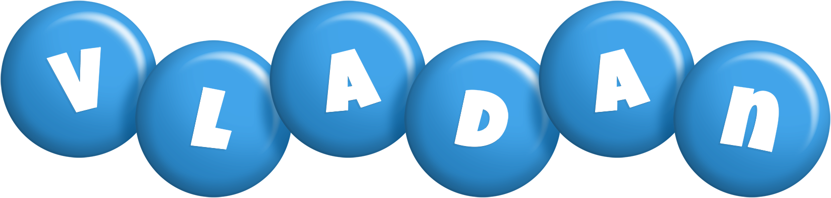 Vladan candy-blue logo