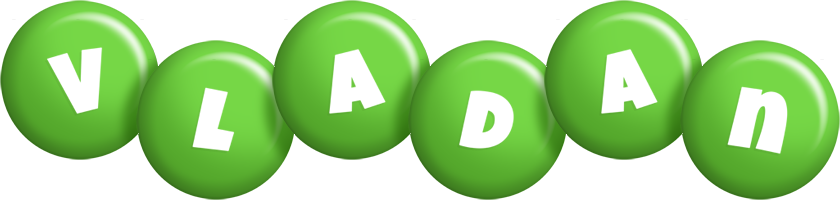 Vladan candy-green logo