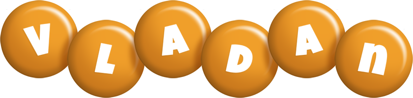 Vladan candy-orange logo